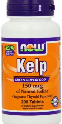 Now Foods Kelp, 150mcg of Natural Iodine, 200 Tablets Now Foods Kelp, 150mcg of Natural Iodine, 200 Tablets