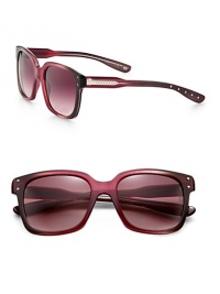 50's-inspired cat's-eye acetate frames will flatter any face shape. Available in burgundy with brown gradient lens.Plastic logo temples100% UV protectionMade in Italy