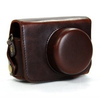 Cosmos Brown Leather Case Cover Bag for Panasonic GF3 Camera with 14mm len + Cosmos Cable Tie Cosmos Brown Leather Case Cover Bag for Panasonic GF3 Camera with 14mm len + Cosmos Cable Tie