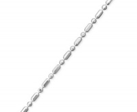 Giani Bernini Sterling Silver Anklet, 10 Dot Dash Link Chain Giani Bernini Sterling Silver Anklet, 10 Dot Dash Link Chain