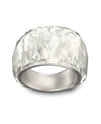 You're sure to make a stylish statement with Swarovski's simple yet substantial crystal cocktail ring. Crafted in silver tone mixed metal, it's available in a classic clear crystal version, in addition to a choice of rose or teal. Size 8. You're sure to make a stylish statement with Swarovski's simple yet substantial crystal cocktail ring. Crafted in silver tone mixed metal, it's available in a classic clear crystal version, in addition to a choice of rose or teal. Size 8.
