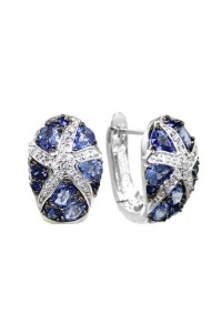 Effy Jewlery Water Colors Seaside Sapphire & Diamond earrings Effy Jewlery Water Colors Seaside Sapphire & Diamond earrings