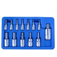 Neiko 10075A SAE Pro-Grade Hex Wrench Bit Socket Set, 13-Piece Neiko 10075A SAE Pro-Grade Hex Wrench Bit Socket Set, 13-Piece