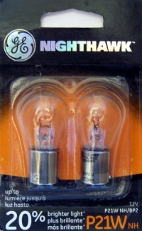 GE P21WNH/BP2 Nighthawk Automotive Replacement Bulbs, Pack of 2 GE P21WNH/BP2 Nighthawk Automotive Replacement Bulbs, Pack of 2