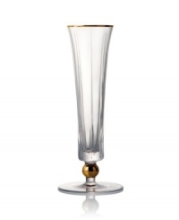 Handcrafted in premium Rogaska crystal, Elmsford bud vases shine with the luxe sophistication of Trump Home. Delicate cuts and touches of gold add elegant flair to formal interiors. Handcrafted in premium Rogaska crystal, Elmsford bud vases shine with the luxe sophistication of Trump Home. Delicate cuts and touches of gold add elegant flair to formal interiors.