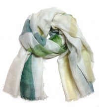 Burberry Muticolor Check Gauze Scarf, Bright Clover Giant Check Burberry Muticolor Check Gauze Scarf, Bright Clover Giant Check