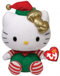 Ty Beanie Babies Hello Kitty - Green Christmas Outfit Ty Beanie Babies Hello Kitty - Green Christmas Outfit