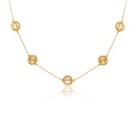 CleverEve Designer Series CZ Ball Diamond by The Yard Necklace CleverEve Designer Series CZ Ball Diamond by The Yard Necklace
