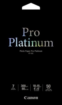 Canon Photo Paper Pro Platinum, 4 x 6 Inches, 50 Sheets (2768B014) Canon Photo Paper Pro Platinum, 4 x 6 Inches, 50 Sheets (2768B014)