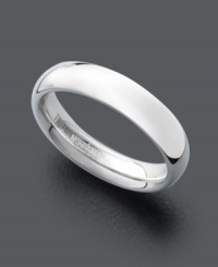 Round out your style. Triton ring for men features a white tungsten carbide band (5 mm) with a comfortable fit and dome design. Highly scratch resistant and hypoallergenic. Size 10. Round out your style. Triton ring for men features a white tungsten carbide band (5 mm) with a comfortable fit and dome design. Highly scratch resistant and hypoallergenic. Size 10.