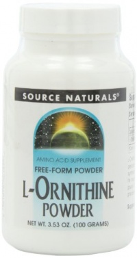 Source Naturals L-Ornithine Powder, 3.53 Ounce Source Naturals L-Ornithine Powder, 3.53 Ounce