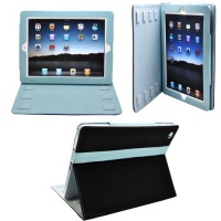 Ionic 2-Tone Designer Leather Case Cover with stand and Sleep/Wakeup support for Apple iPad 2, iPad 3, iPad 4, iPad 2nd, iPad 3rd, iPad 4th Generation AT&T Verizon 4G LTE (Black/Blue). Automatically Wakes and Puts iPad 3 to sleep. Ships with Screen Protec Ionic 2-Tone Designer Leather Case Cover with stand and Sleep/Wakeup support for Apple iPad 2, iPad 3, iPad 4, iPad 2nd, iPad 3rd, iPad 4th Generation AT&T Verizon 4G LTE (Black/Blue). Automatically Wakes and Puts iPad 3 to sleep. Ships with Screen Protec