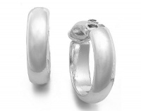 Charter Club Earrings, Silver-Tone Medium Hoop Clip-On Earrings Charter Club Earrings, Silver-Tone Medium Hoop Clip-On Earrings