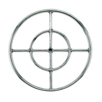 American Fireglass Stainless Steel Fire Pit Burner Ring, 18-Inch American Fireglass Stainless Steel Fire Pit Burner Ring, 18-Inch