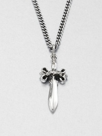 A sterling silver link chain design features a small dagger pendant with logo detail in celebration of the brand's trademark charm and personality.Sterling silverLength about 24Lobster claspMade in USA A sterling silver link chain design features a small dagger pendant with logo detail in celebration of the brand's trademark charm and personality.Sterling silverLength about 24Lobster claspMade in USA