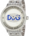 D&G Dolce & Gabbana Men's DW0133 Prime Time Rectangle TV Analog Backlight Case Watch