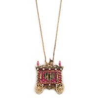 Betsey Johnson A Day At The Zoo Cage Pendant Long Necklace Betsey Johnson A Day At The Zoo Cage Pendant Long Necklace