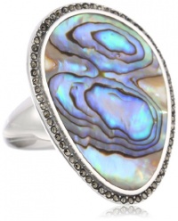 Judith Jack Clouds Sterling Silver Marcasite Abalone Ring, Size 8 Judith Jack Clouds Sterling Silver Marcasite Abalone Ring, Size 8