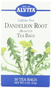 Alvita Tea Bags, Dandelion Root (Roasted), Caffeine Free, 30 tea bags Alvita Tea Bags, Dandelion Root (Roasted), Caffeine Free, 30 tea bags