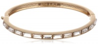 Anne Klein Hylan Gold-Tone Crystal Baguette Bangle Bracelet, 7.25 Anne Klein Hylan Gold-Tone Crystal Baguette Bangle Bracelet, 7.25