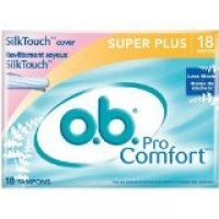 o.b. Pro Comfort Tampons, Super Plus Absorbency, 18 Count (Pack of 2) o.b. Pro Comfort Tampons, Super Plus Absorbency, 18 Count (Pack of 2)