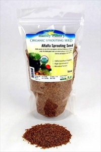 Certified Organic Alfalfa Sprout Seed -1 Lb - Handy Pantry Brand Seeds For: Salad Sprouts & Sprouting - Can Be Grown in Any Sprouter Certified Organic Alfalfa Sprout Seed -1 Lb - Handy Pantry Brand Seeds For: Salad Sprouts & Sprouting - Can Be Grown in Any Sprouter