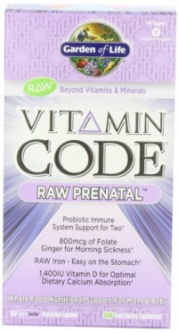 Garden of Life Vitamin Code Raw Prenatal Multivitamins, 180 Count Garden of Life Vitamin Code Raw Prenatal Multivitamins, 180 Count