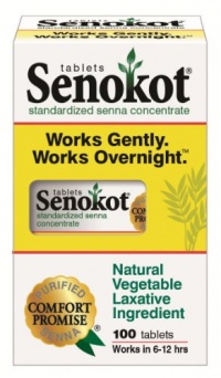 Senokot Natural Vegetable Laxative Ingredient, Tablets, 100 tablets Senokot Natural Vegetable Laxative Ingredient, Tablets, 100 tablets
