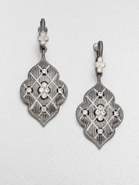 From the Gothic Collection. A Moroccan-inspired design in highly-detailed sterling silver and sparkling white sapphires. Sterling silverWhite sapphiresDrop, about 1.8Lever backImported From the Gothic Collection. A Moroccan-inspired design in highly-detailed sterling silver and sparkling white sapphires. Sterling silverWhite sapphiresDrop, about 1.8Lever backImported