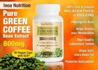 100% Pure Green Coffee Bean Extract 800mg Per Capsule, 60 Capsules Per Bottle 100% Pure Green Coffee Bean Extract 800mg Per Capsule, 60 Capsules Per Bottle