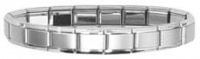 Clearly Charming Matte Starter Italian Charm 18 Link Bracelet Clearly Charming Matte Starter Italian Charm 18 Link Bracelet