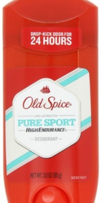 Old Spice High Endurance Pure Sport Scent Men's Deodorant 3 Oz (Pack of 4)