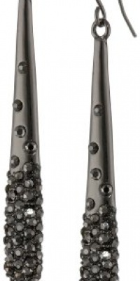 Kenneth Cole New York Pave Item Boost Hematite Pave Stick Linear Drop Earrings