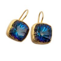Mystic Quartz Sterling Silver Earrings (India) Mystic Quartz Sterling Silver Earrings (India)