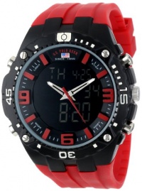 U.S. Polo Assn. Sport Men's US9173 Red Silicone Analog Digital Watch U.S. Polo Assn. Sport Men's US9173 Red Silicone Analog Digital Watch