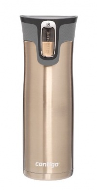 Contigo Autoseal West Loop Stainless Steel 20-Ounce Travel Mug with Easy-Clean Lid, Latte Contigo Autoseal West Loop Stainless Steel 20-Ounce Travel Mug with Easy-Clean Lid, Latte