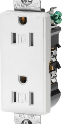 Cooper Wiring Devices 9505TRWS Aspire Tamper Resistant Duplex Receptacle, White Satin Cooper Wiring Devices 9505TRWS Aspire Tamper Resistant Duplex Receptacle, White Satin
