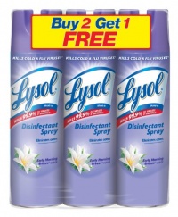 Lysol Disinfectant Spray, Early Morning Breeze, 19 Ounce, 3 Count Lysol Disinfectant Spray, Early Morning Breeze, 19 Ounce, 3 Count