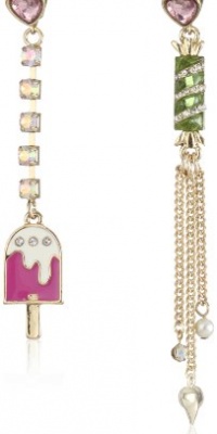 Betsey Johnson Candy Land Popsicle and Candy Mismatch Earrings Betsey Johnson Candy Land Popsicle and Candy Mismatch Earrings