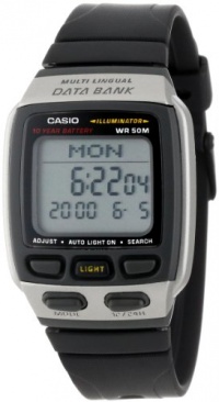 Casio Men's DB37H-1AV Multilingual Databank Black Resin Strap Watch Casio Men's DB37H-1AV Multilingual Databank Black Resin Strap Watch