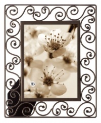 Burnes of Boston 538746 Moonlight Bay Scarlett Traditional Wrought Iron Scrolls with Jewels Picture Frame, Bronze, 4 by 6-Inch Burnes of Boston 538746 Moonlight Bay Scarlett Traditional Wrought Iron Scrolls with Jewels Picture Frame, Bronze, 4 by 6-Inch