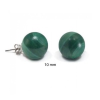 Bling Jewelry 925 Sterling Silver Malachite Ball Stud Earrings 10mm Bling Jewelry 925 Sterling Silver Malachite Ball Stud Earrings 10mm