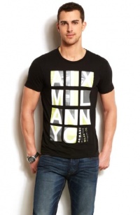 Armani Exchange Mens A|X Coloblock Tee Armani Exchange Mens A|X Coloblock Tee