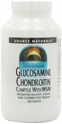 Source Naturals Glucosamine Chondroitin, Complex with MSM, 240 Tablets Source Naturals Glucosamine Chondroitin, Complex with MSM, 240 Tablets