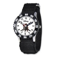 Disney Pirates of Caribbean Kids Black Velcro Band Time Teacher Watch Disney Pirates of Caribbean Kids Black Velcro Band Time Teacher Watch