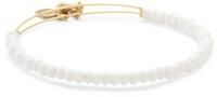 Alex and Ani Collegiate White Sea Bead Expandable Wire Bangle Bracelet Alex and Ani Collegiate White Sea Bead Expandable Wire Bangle Bracelet