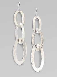 From the Roma Collection. Crinkly oval links in graduated sizes create an earring design of simple drama.Sterling silverLength, about 3¼Ear wireImported From the Roma Collection. Crinkly oval links in graduated sizes create an earring design of simple drama.Sterling silverLength, about 3¼Ear wireImported