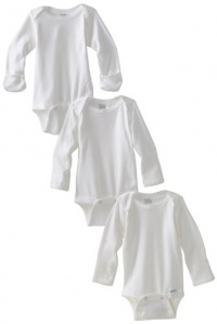 Gerber Unisex-Baby Newborn 3 Pack Longsleeve Mitten Cuff Onesies Brand Gerber Unisex-Baby Newborn 3 Pack Longsleeve Mitten Cuff Onesies Brand