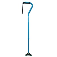 Hugo Mobility Quadpod Offset Cane with Ultra Stable Cane Tip, Aquamarine Hugo Mobility Quadpod Offset Cane with Ultra Stable Cane Tip, Aquamarine