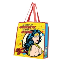 Vandor 75273 Wonder Woman Large Recycled Shopper Tote, Multicolored Vandor 75273 Wonder Woman Large Recycled Shopper Tote, Multicolored